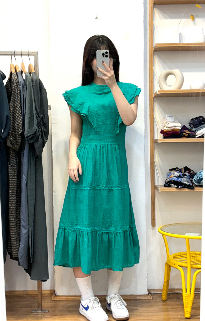 Vintage Emerald Long Dress