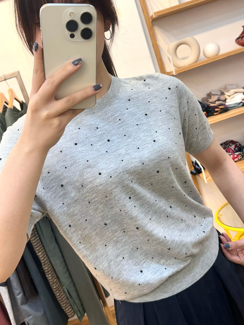 Grey Dots Top