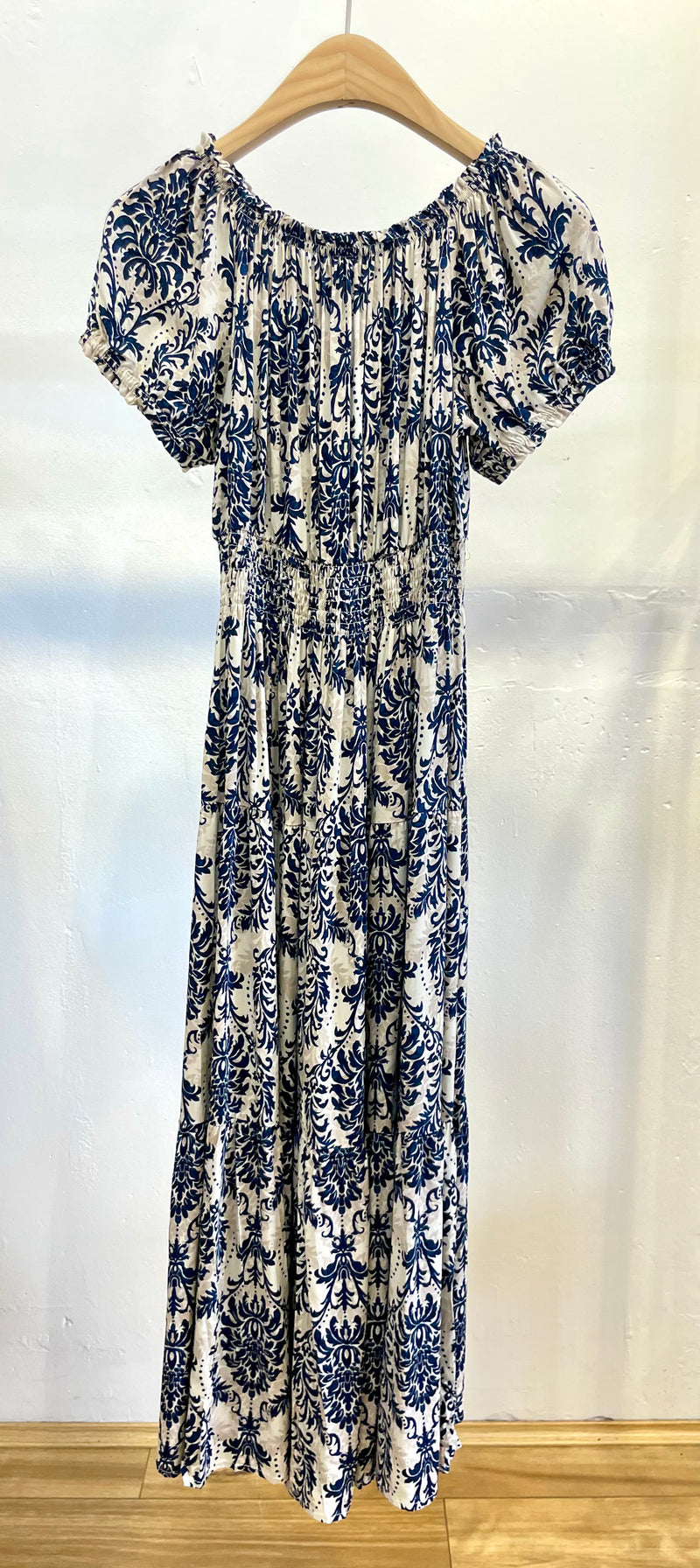 Blue Printed Dress