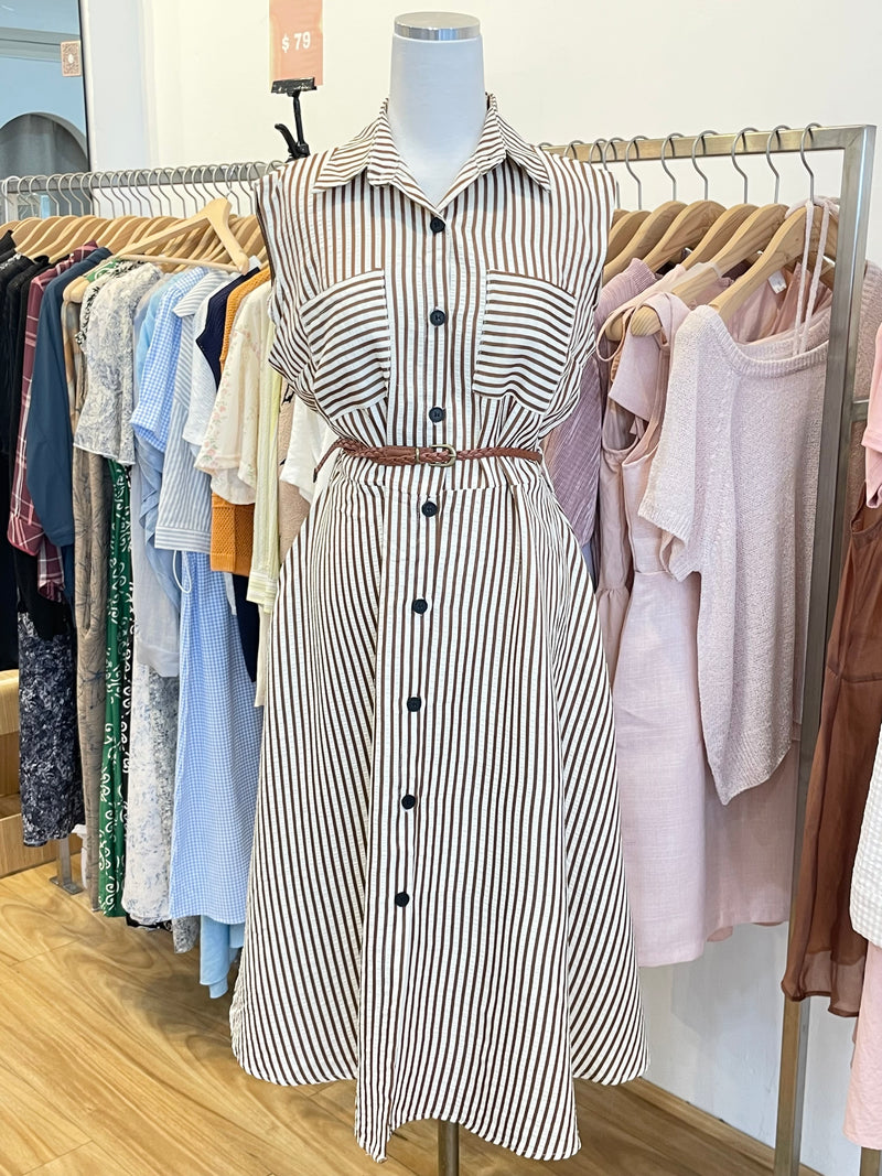 Brown Chic Shirt Dress