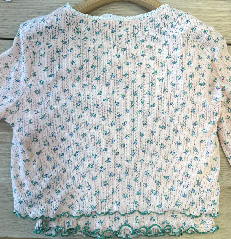 Floral cardigan and cami set