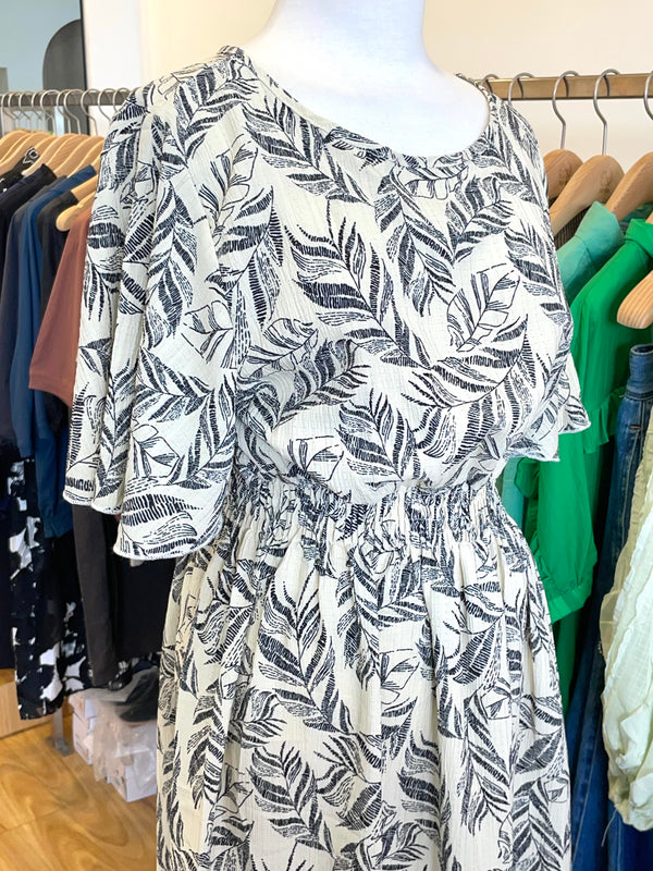 Summer Holiday Leaf Elegant Dress
