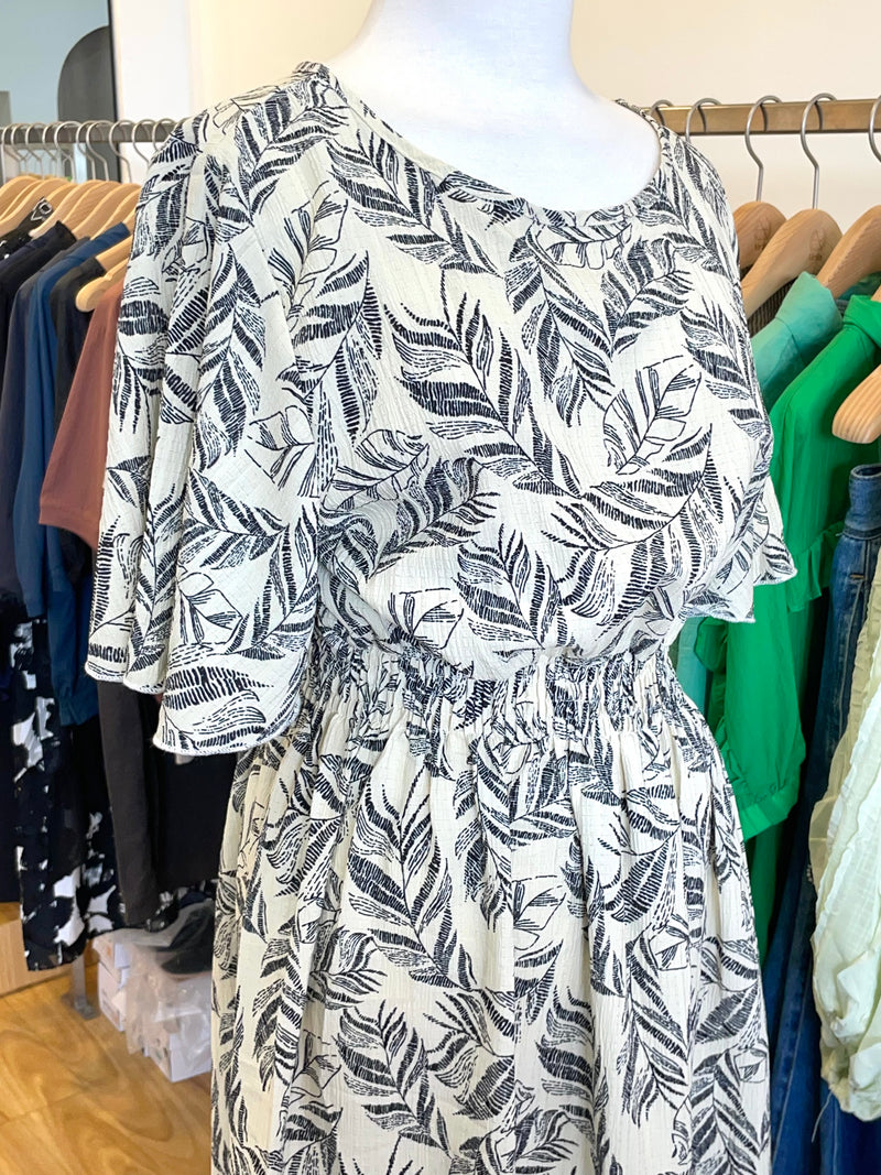 Summer Holiday Leaf Elegant Dress
