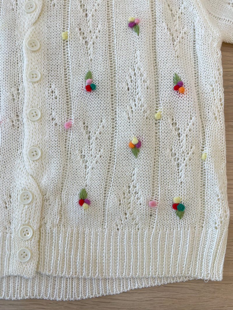 3D Floral Knit Top