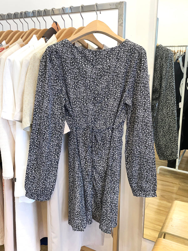 Midnight Bloom Waist Dress