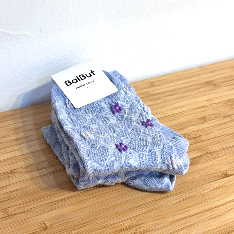 Purple Flower Socks