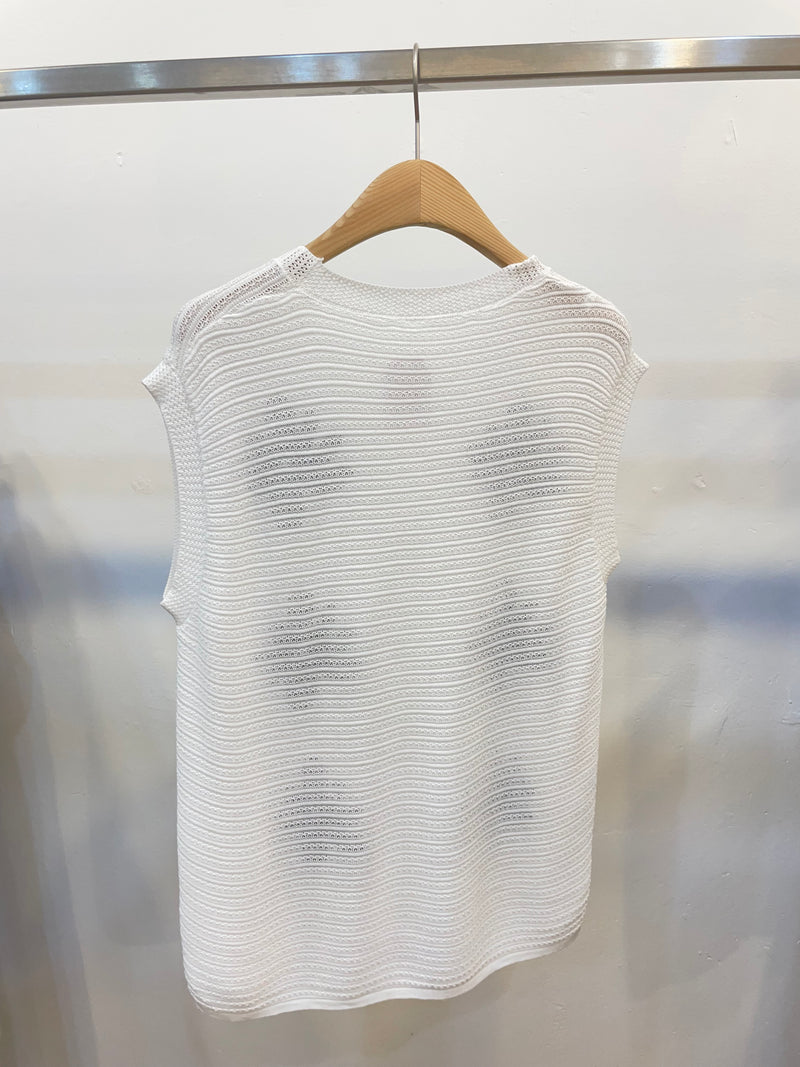 Floral Knit Sleeveless Top