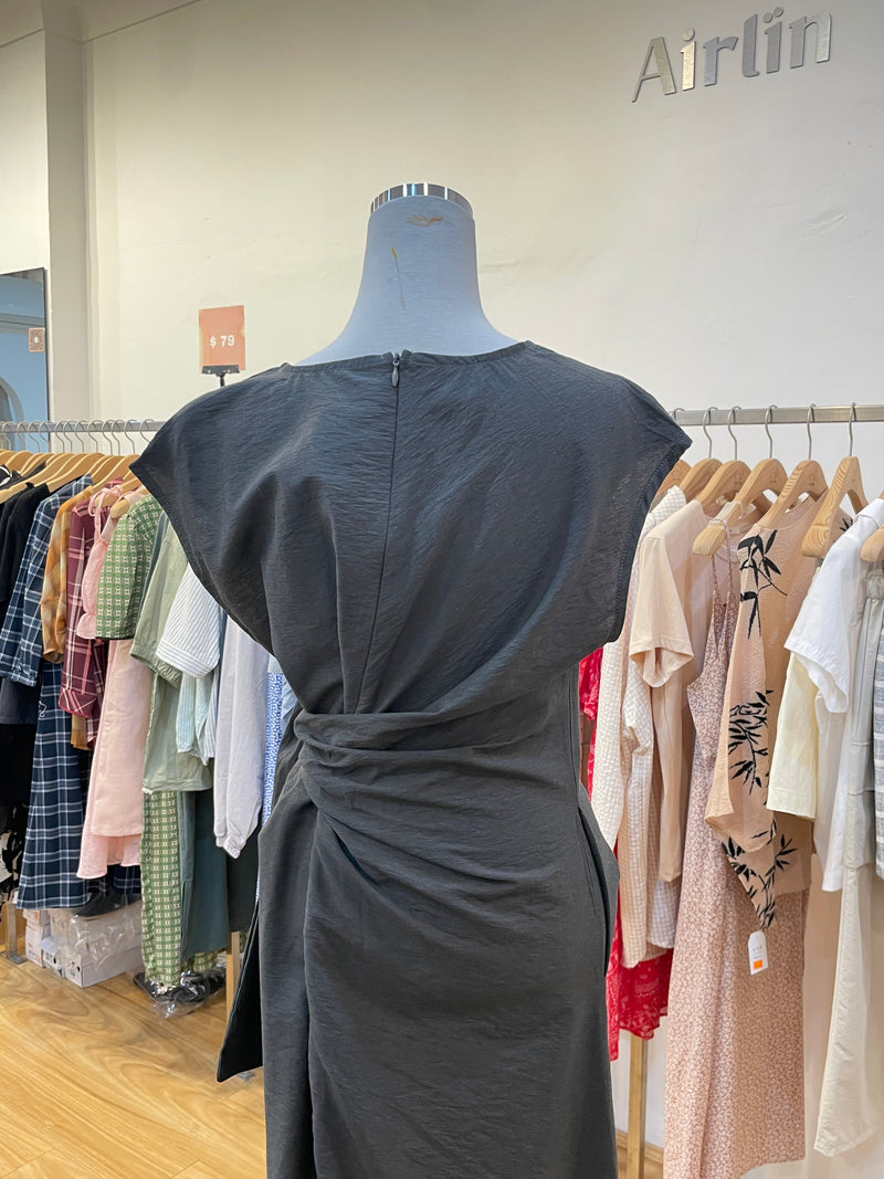 Unbalanced black dress