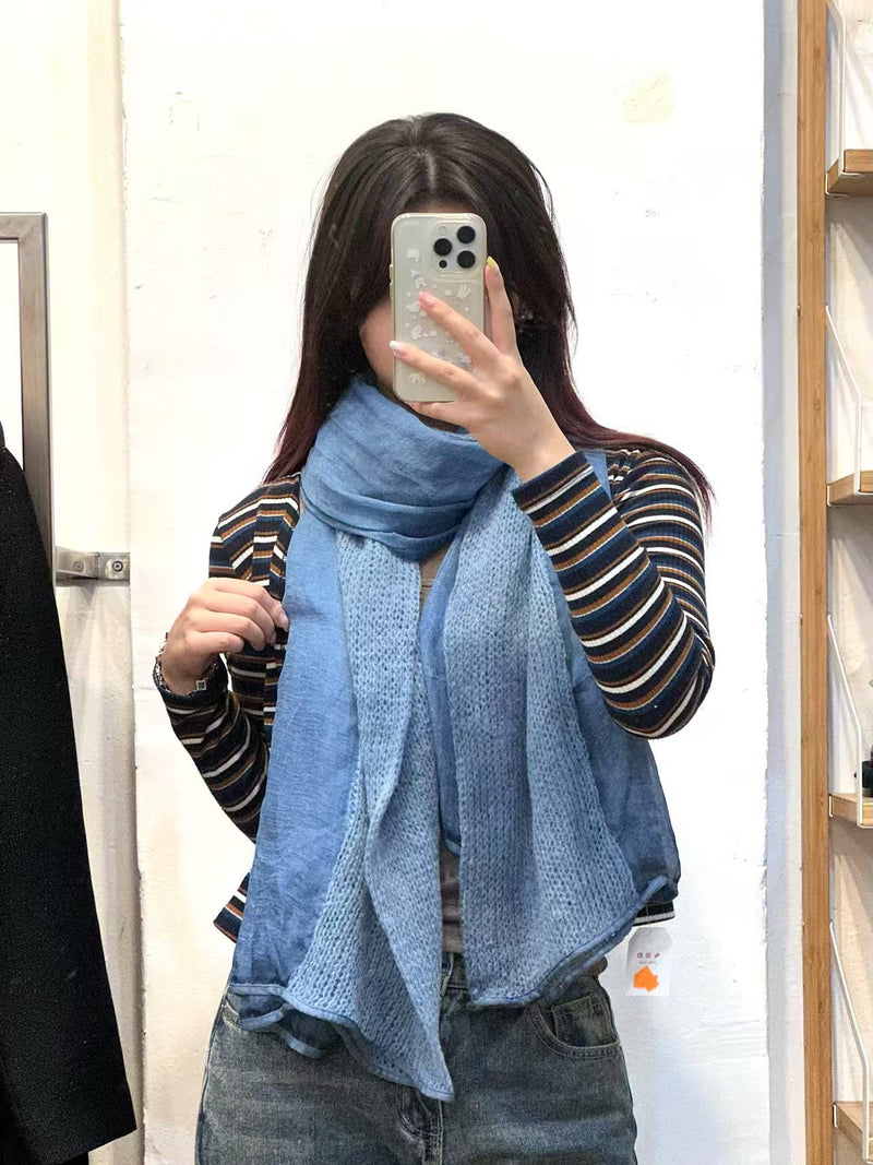 Cold Days Wool Blended Scarfs - 4 Colour