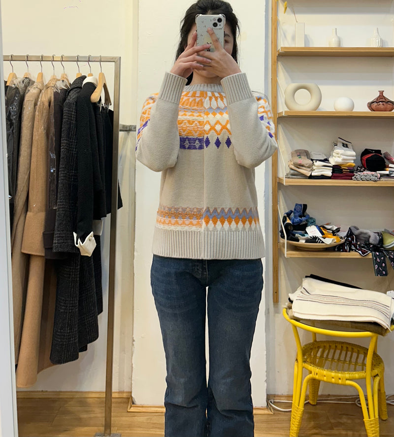 Unique pattern knit sweaters