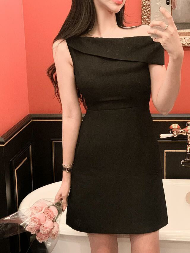 Festive off-shoulder mini dress