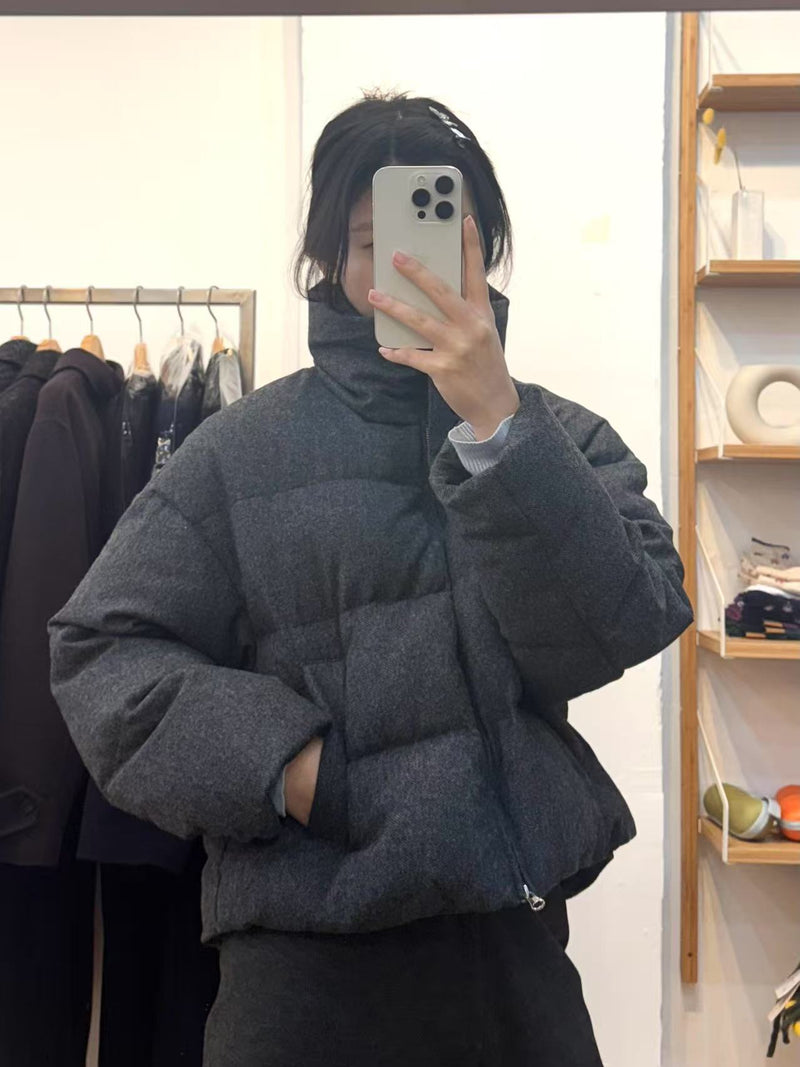 Daily Chic Charcoal Grey Goose down Jacket