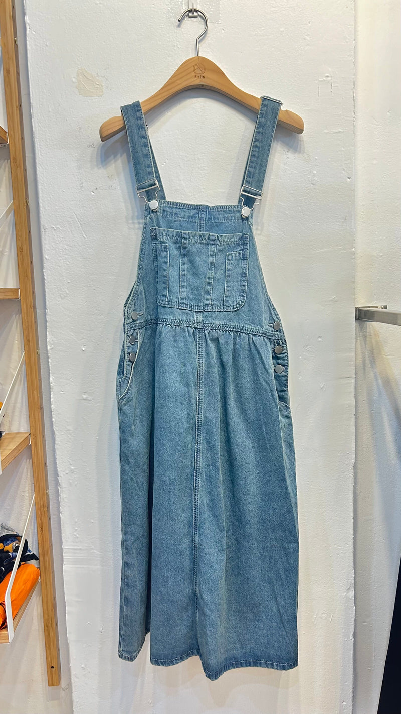 Overall denim dress