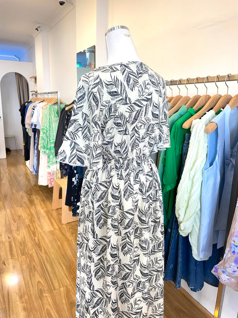 Summer Holiday Leaf Elegant Dress