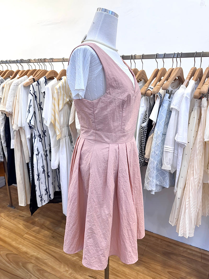 pink nylon dress Vintage 1950s Emma Domb Dress | Bright Pink Nylon Taffeta Fit + Flare Dress | XXS