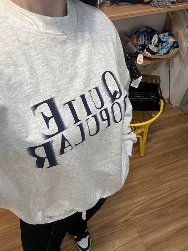Grey Lettered Sweatshirt
