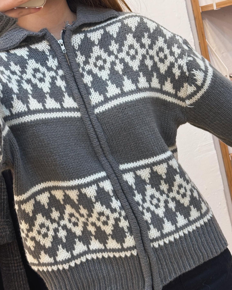 Unique pattern knit tops