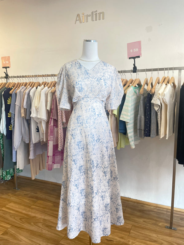 Floral Chiffon Maxi Dress