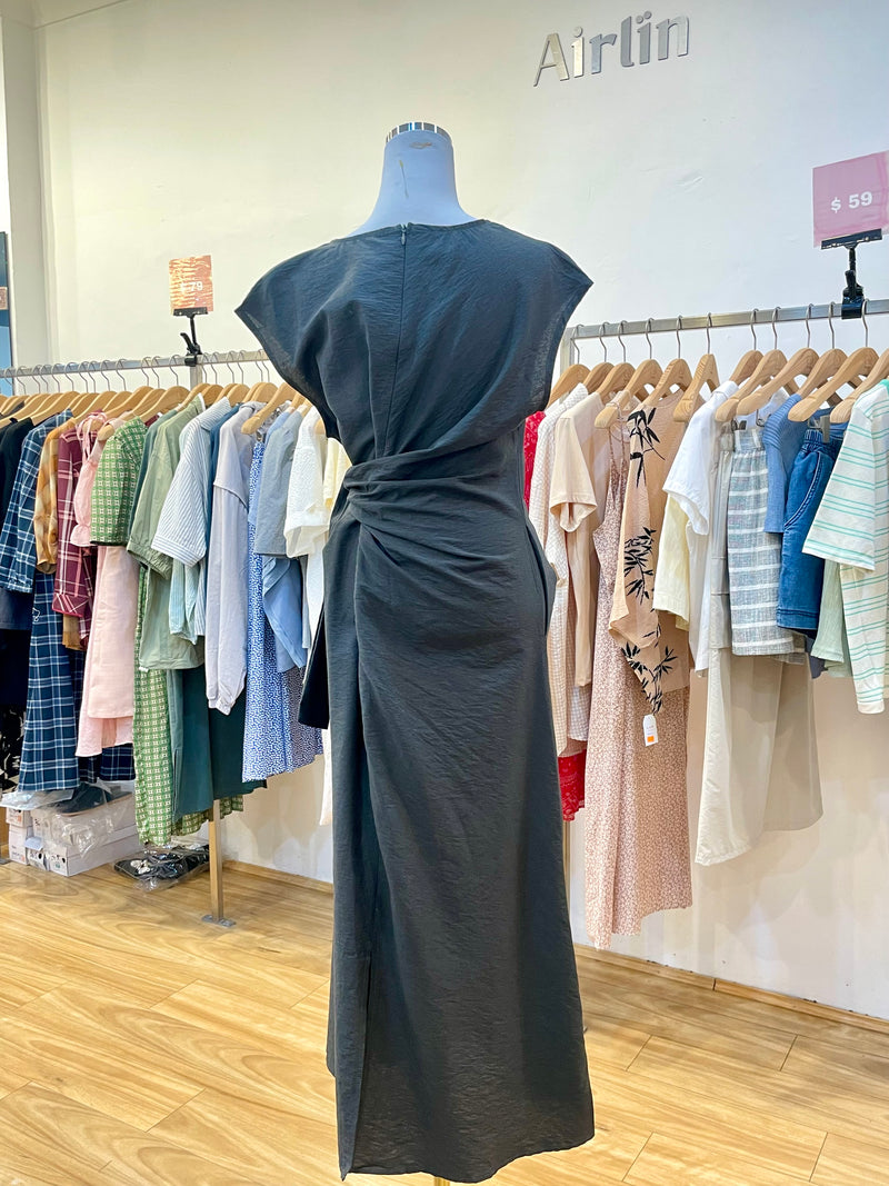 Unbalanced black dress