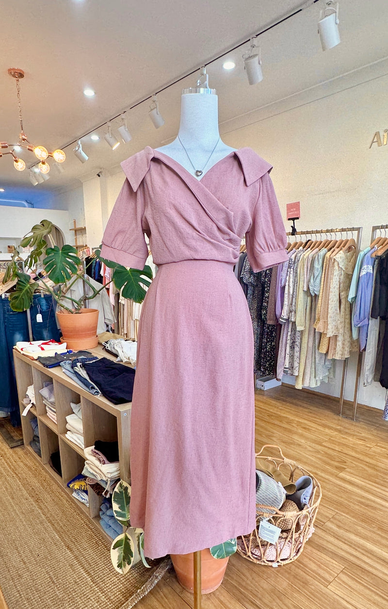 Enchanté Rose Blush Couture Dress