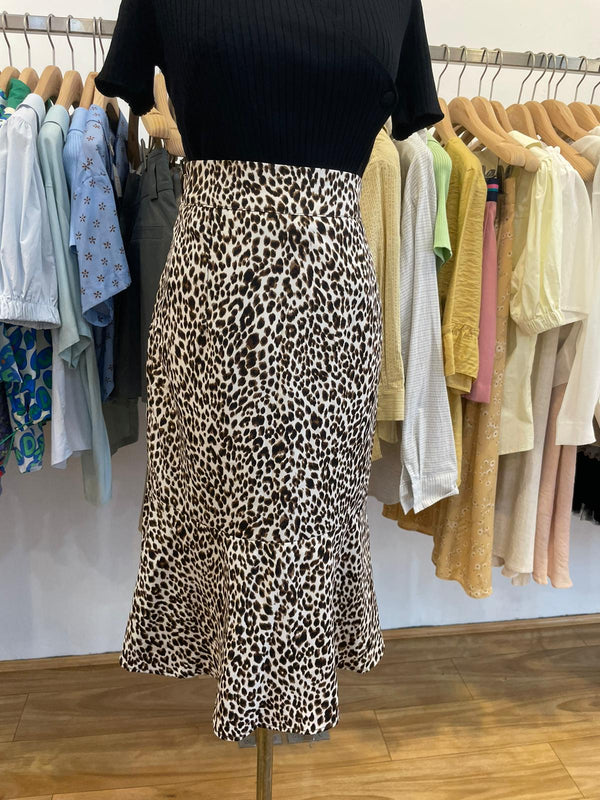 Leopard Midi skirt