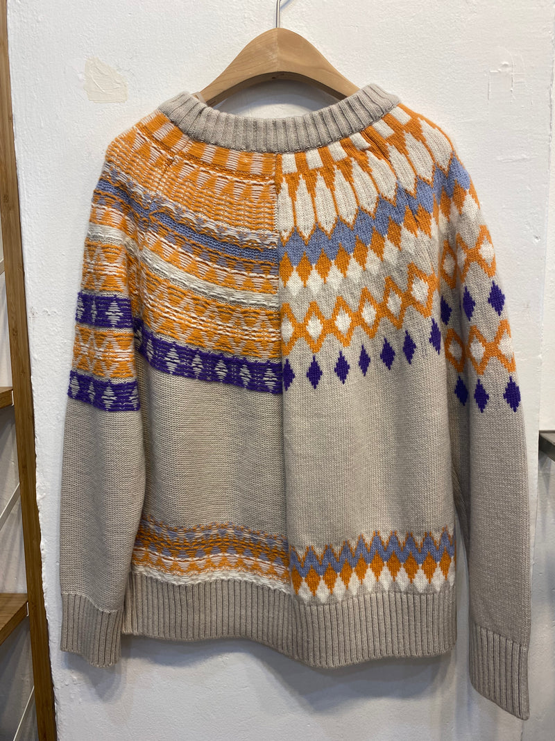 Unique pattern knit sweaters