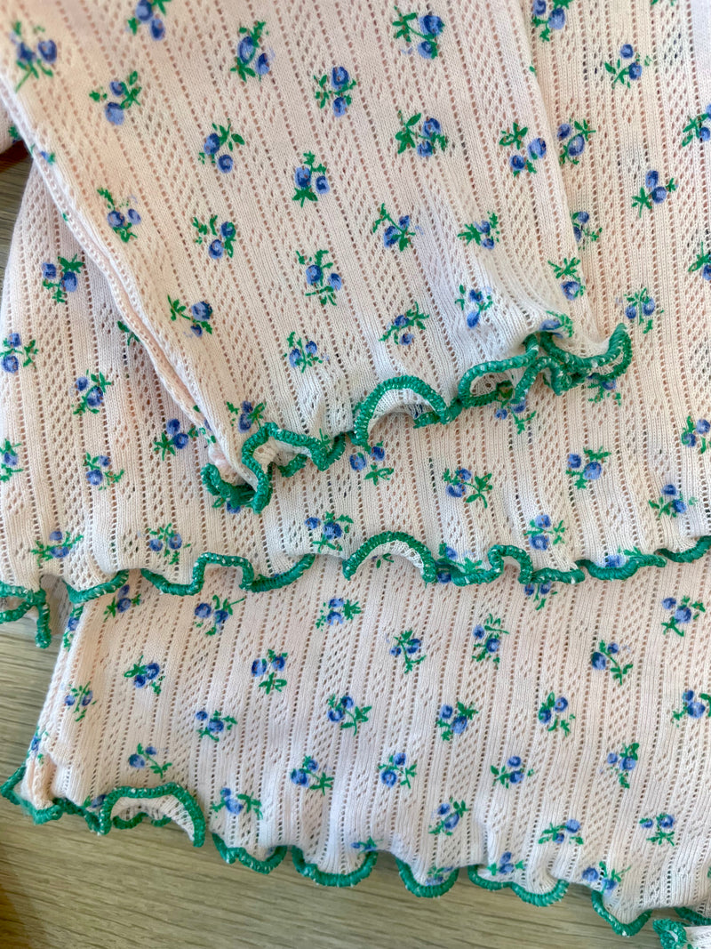 Floral cardigan and cami set