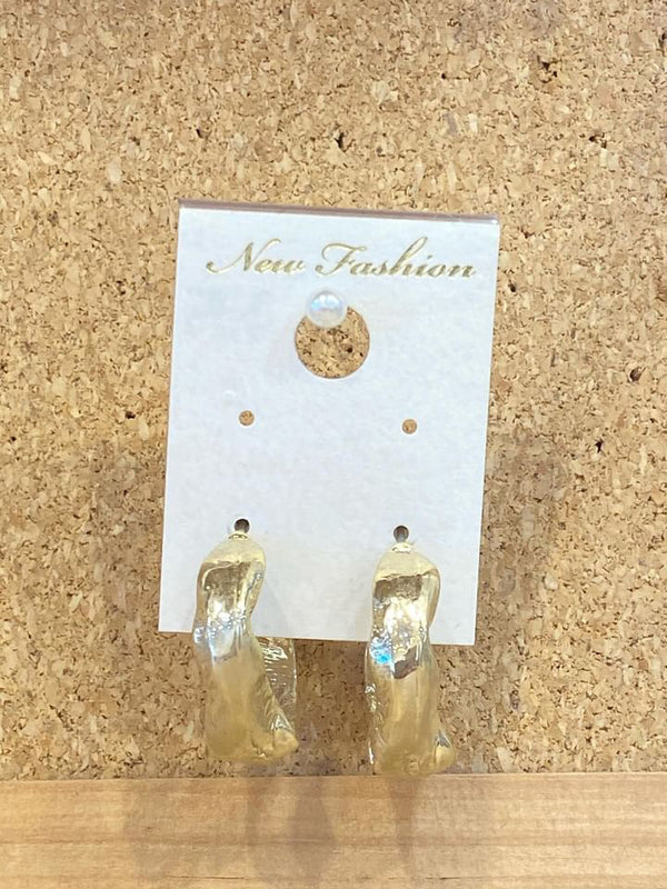 Gold ring earrings