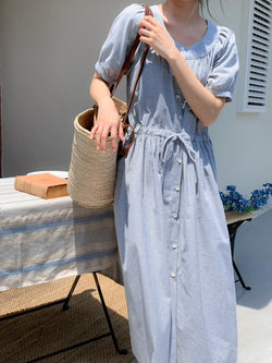 Long cotton summer dress