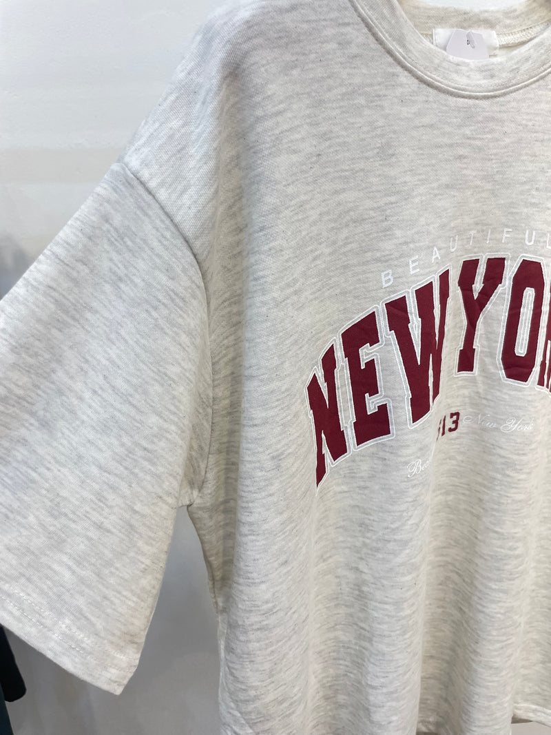 New York relaxed sweat tops