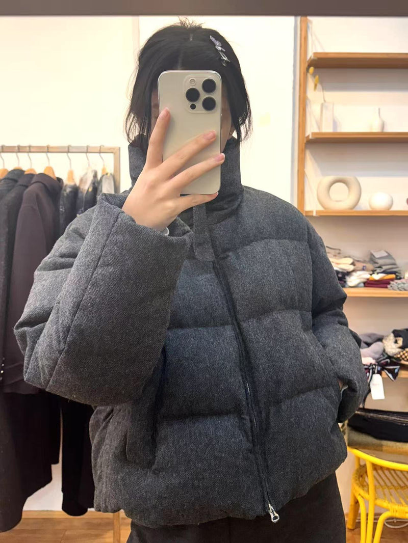 Daily Chic Charcoal Grey Goose down Jacket