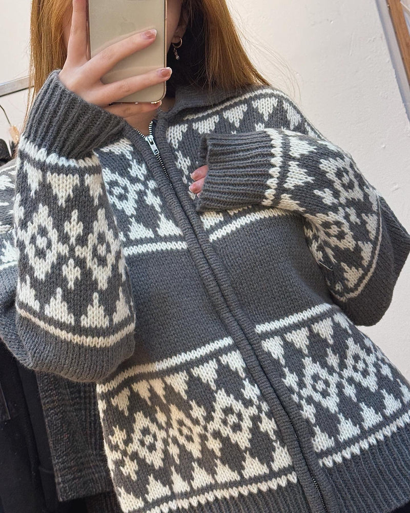 Unique pattern knit tops