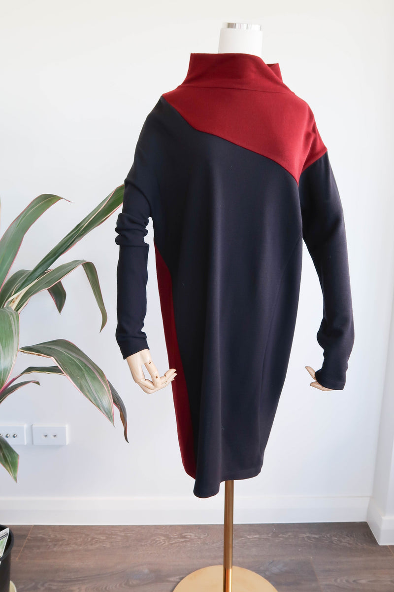 Cozy Winter Cotton Shirt Dress