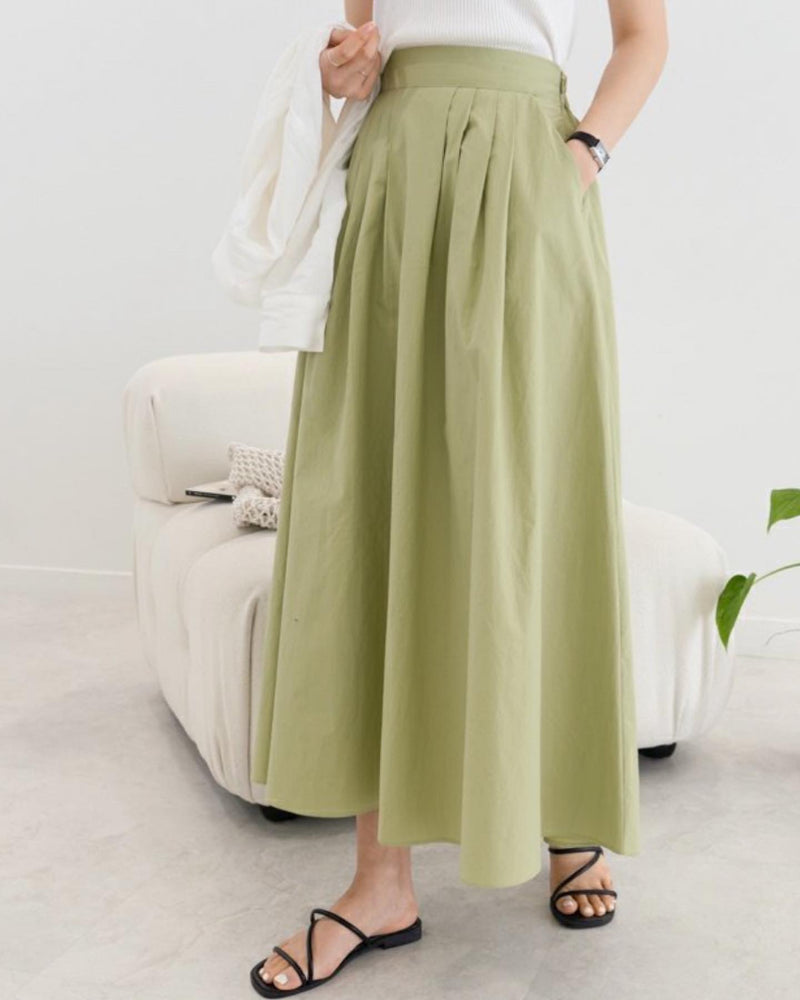 Everyday with light Green Long Skirts