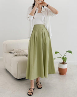 Everyday with light Green Long Skirts
