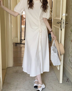 Unbalanced style dresses in summer night