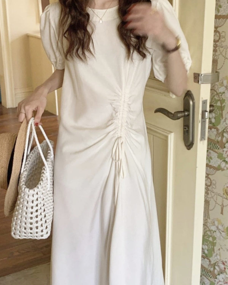 Unbalanced style dresses in summer night