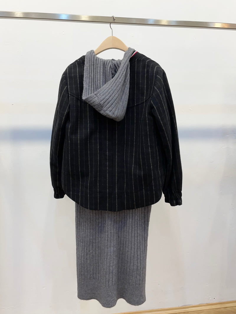 Cashmere wool blended daily jacket