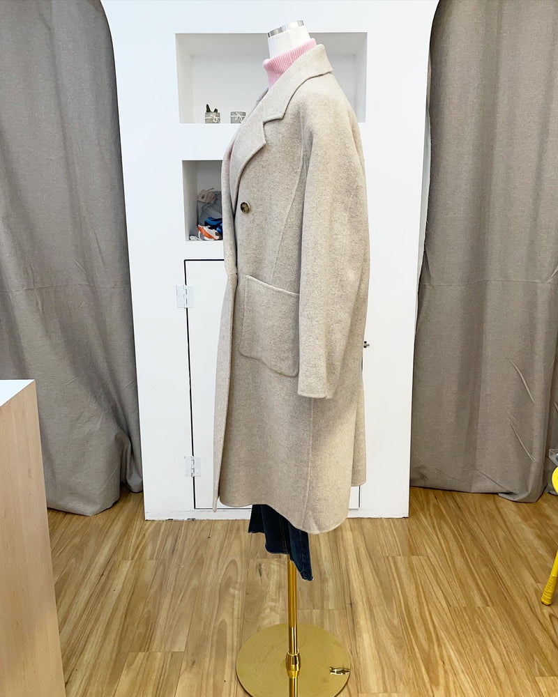 Cashmere oversized Ivory coat