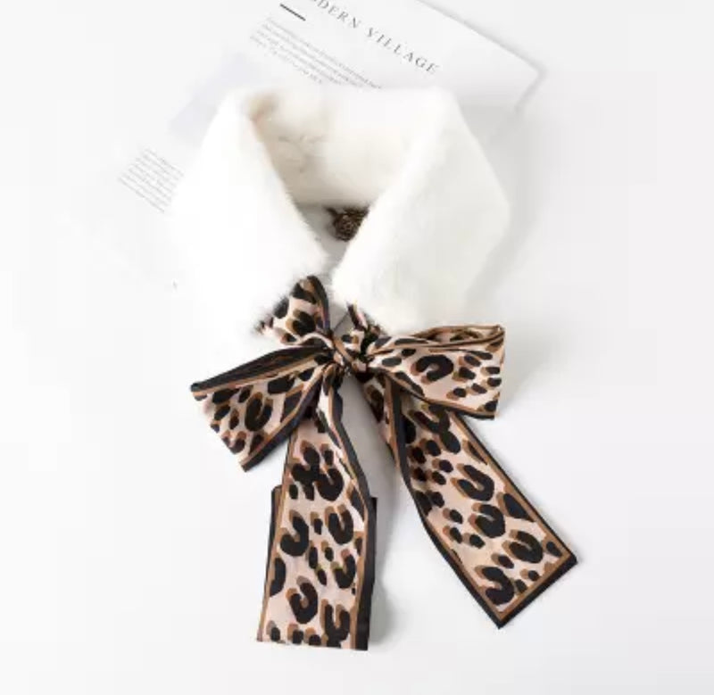 Eco fur ribbon scarfs