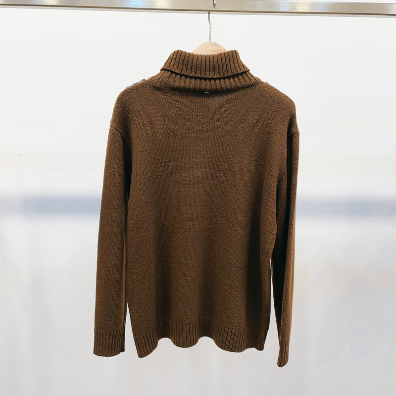 Knit high neck jumpers-sweaters