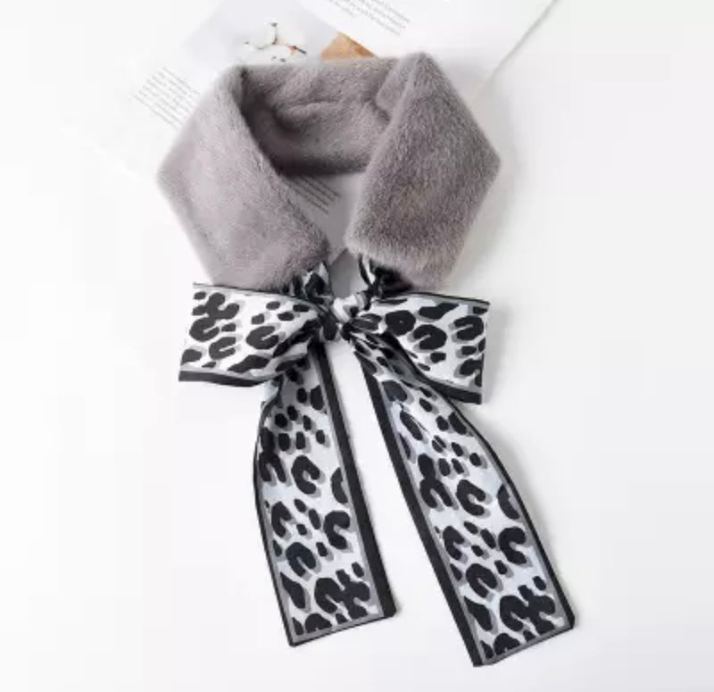 Eco fur ribbon scarfs