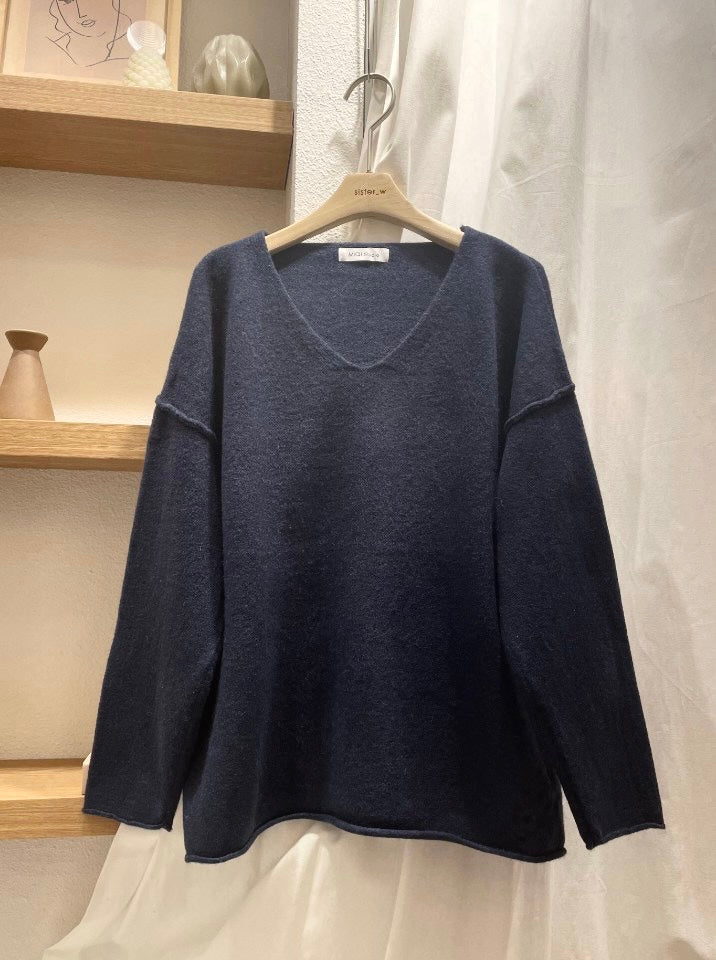 Oversized wool blended jumpers